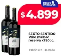 Supermayorista Vital Sexto sentido vino malbec reserva oferta