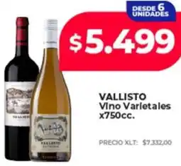 Supermayorista Vital Vallisto vino varietales oferta
