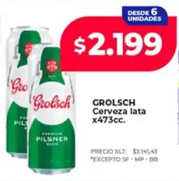Supermayorista Vital Grolsch cerveza lata oferta