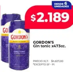 Supermayorista Vital Gordon's gin tonic oferta