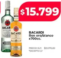 Supermayorista Vital Bacardi ron oro/blanco oferta