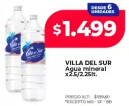 Supermayorista Vital Villa del sur agua mineral oferta