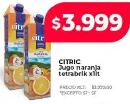 Supermayorista Vital Citric jugo naranja tetrabrik oferta