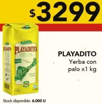Playadito yerba con palo