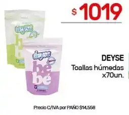 Nini Mayorista Deyse toallas húmedas oferta