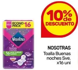 Nini Mayorista Nosotras toalla buenas noches sve. oferta