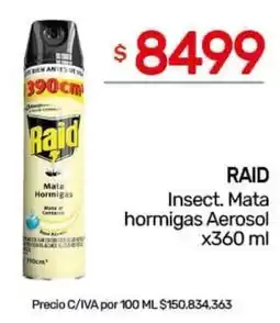 Nini Mayorista Raid insect. mata hormigas aerosol oferta