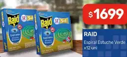 Nini Mayorista Raid espiral estuche verde oferta