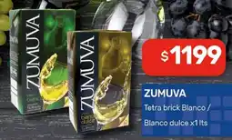 Nini Mayorista Zumuva tetra brick blanco / blanco dulce oferta