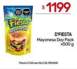 Nini Mayorista D'fiesta mayonesa doy pack oferta