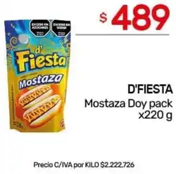 Nini Mayorista D'fiesta mostaza doy pack oferta