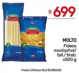 Nini Mayorista Molto fideos mostachol/ tall./tirab. oferta
