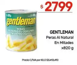 Nini Mayorista Gentleman peras al natural en mitades oferta