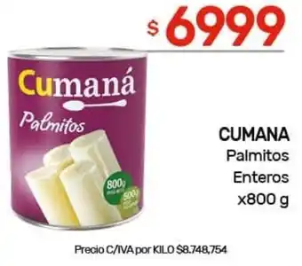 Nini Mayorista Cumana palmitos enteros oferta