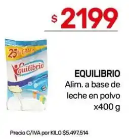 Nini Mayorista Equilibrio alim. a base de leche en polvo oferta