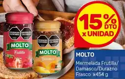 Nini Mayorista Molto mermelada frutilla/ damasco/durazno frasco oferta