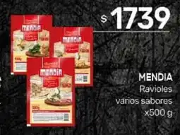 Nini Mayorista Mendia ravioles varios sabores oferta
