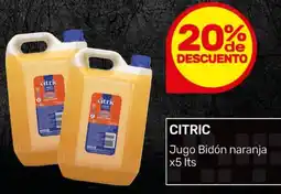 Nini Mayorista Citric jugo bidón naranja oferta