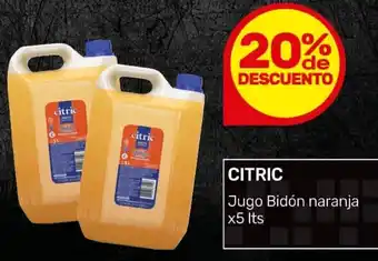 Nini Mayorista Citric jugo bidón naranja oferta