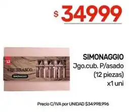 Nini Mayorista Simonaggio jgo.cub. p/asado oferta