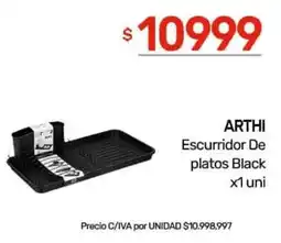 Nini Mayorista Arthi escurridor de platos black oferta