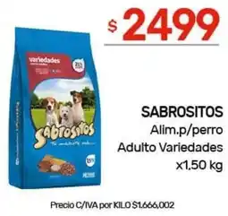 Nini Mayorista Sabrositos alim.p/perro adulto variedades oferta