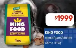 Nini Mayorista King food alim.p/gato adultos carne oferta