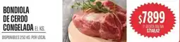 Supermercados Vea Bondiola de cerdo congelada oferta