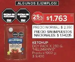 Carrefour Hellmann's ketchup doy pack oferta