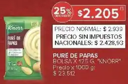 Carrefour Knorr puré de papas bolsa oferta