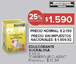Carrefour Carrefour classic edulcorante sucralosa oferta