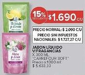 Carrefour "carrefour soft jabon líquido v/fragancias oferta