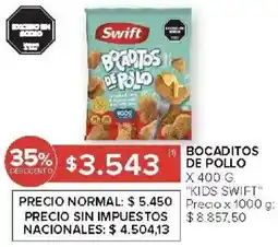 Carrefour Kids swift bocaditos de pollo oferta