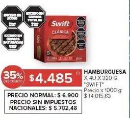 Carrefour Swift hamburguesa oferta