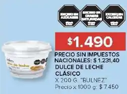 Carrefour Bulnez dulce de leche clásico oferta