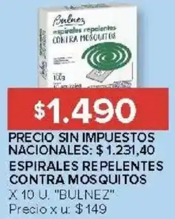 Carrefour Bulnez espirales repelentes contra mosquitos oferta