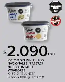 Carrefour Bulnez queso untable v/sabores oferta