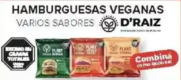 Carrefour D'raiz hamburguesas veganas varios sabores oferta