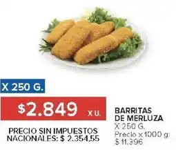 Carrefour Barritas de merluza oferta