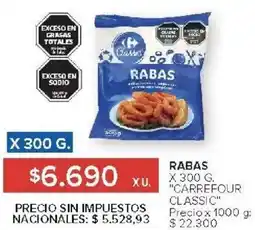 Carrefour Carrefour classic rabas oferta