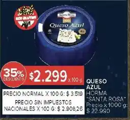 Carrefour Santa rosa queso azul horma oferta