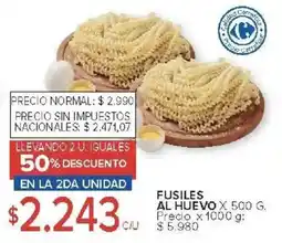 Carrefour Fusiles al huevo oferta