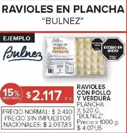 Carrefour Bulnez ravioles con pollo y verdura oferta