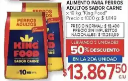 Carrefour King Food alimento para perros adultos oferta