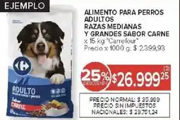 Carrefour Carrefour alimento para perros adultos oferta