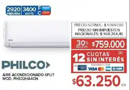 Carrefour Philco aire acondicionado split oferta
