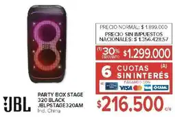 Carrefour Jbl party box stage 320 black oferta