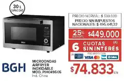 Carrefour Bgh microondas airfryer inoxidable oferta