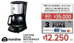 Carrefour Mandine cafetera digital oferta