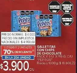 Carrefour Pepitos galletitas con crispas pack oferta